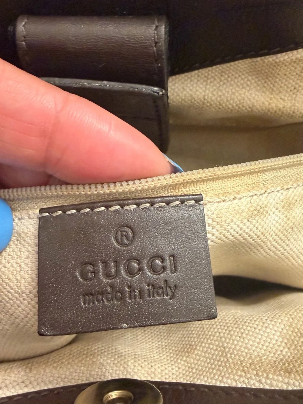 Authentic Gucci GG Canvas Medium Sukey Tote Bag